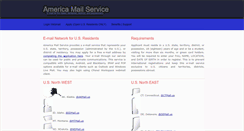 Desktop Screenshot of americamailservice.us